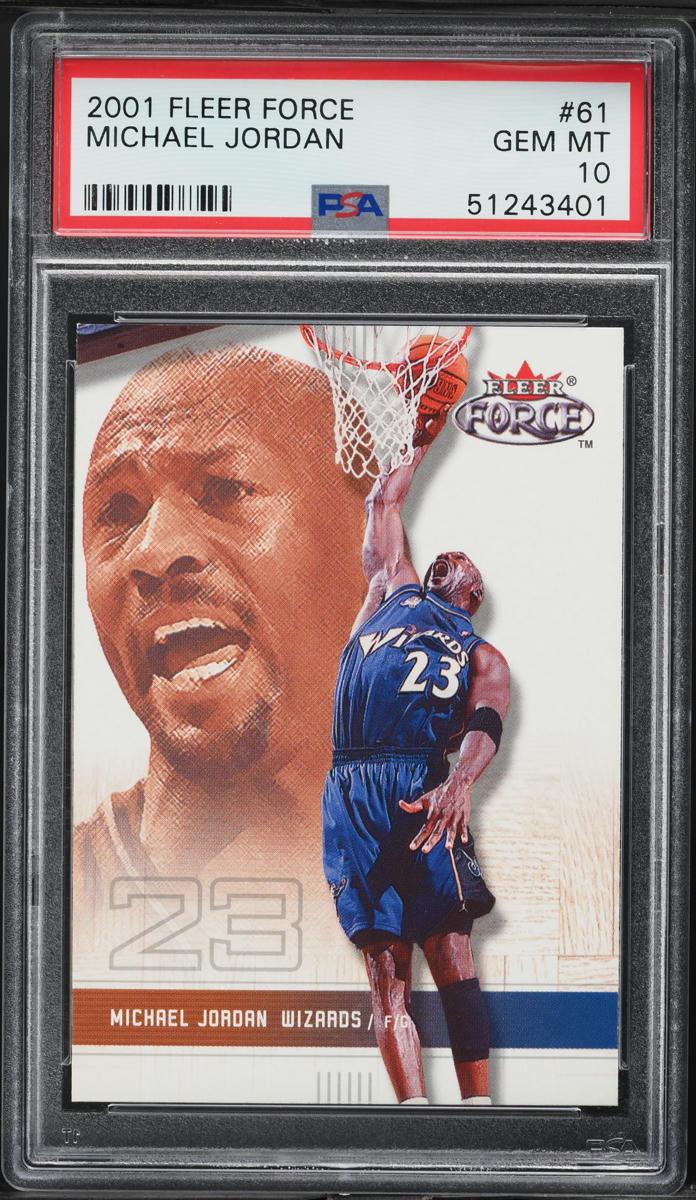 2001 Fleer Force Michael Jordan #61 PSA 10 GEM MINT