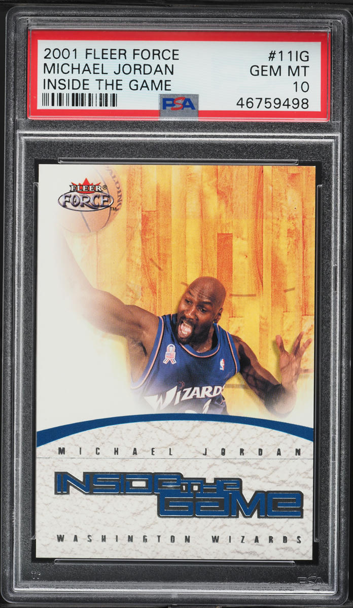 2001 Fleer Force Inside The Game Michael Jordan /699 #11IG PSA 10 GEM MINT