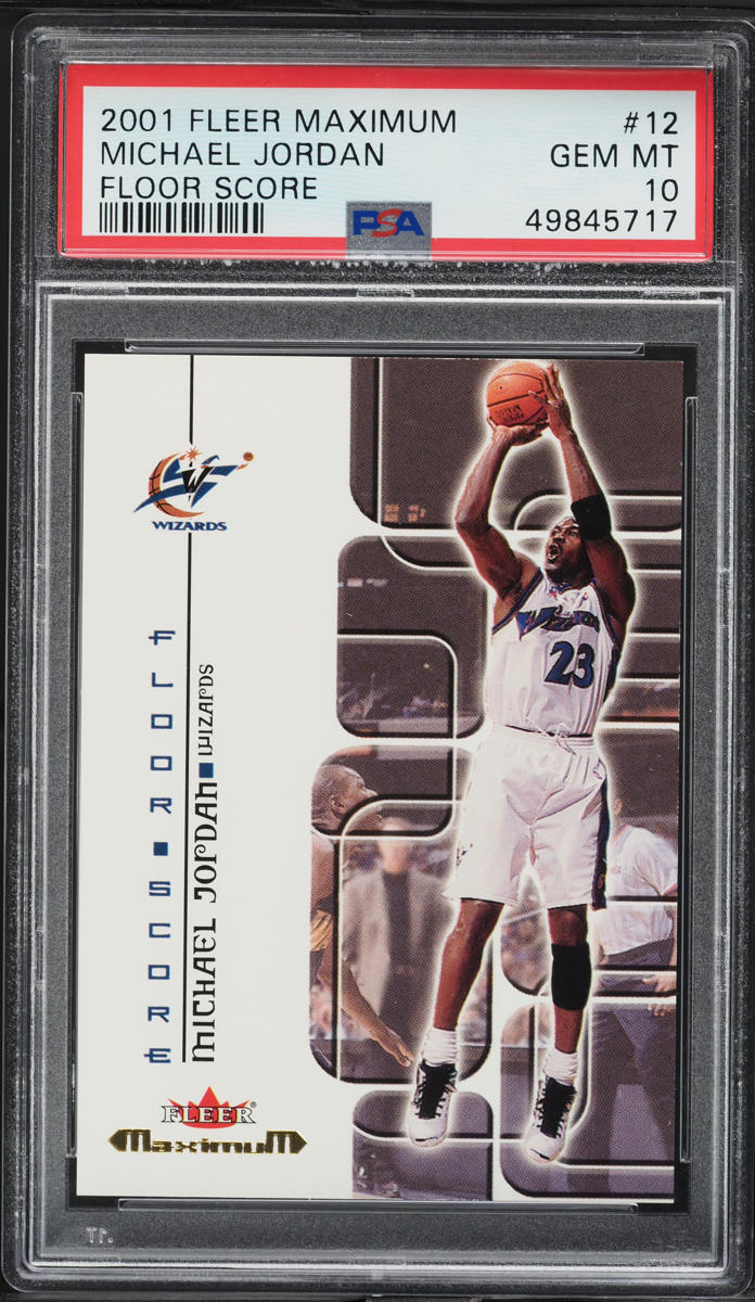 2001 Fleer Maximum Floor Score Michael Jordan #12 PSA 10 GEM MINT