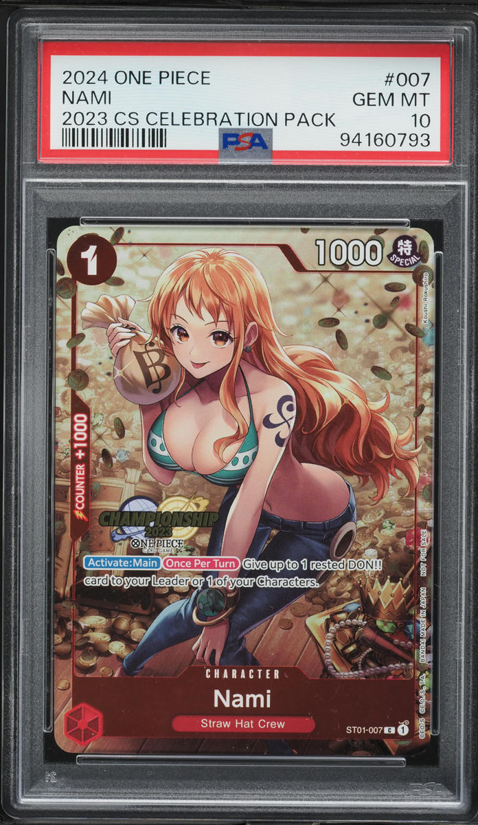 2024 One Piece Championship Celebration Pack Nami #ST01-007 PSA 10