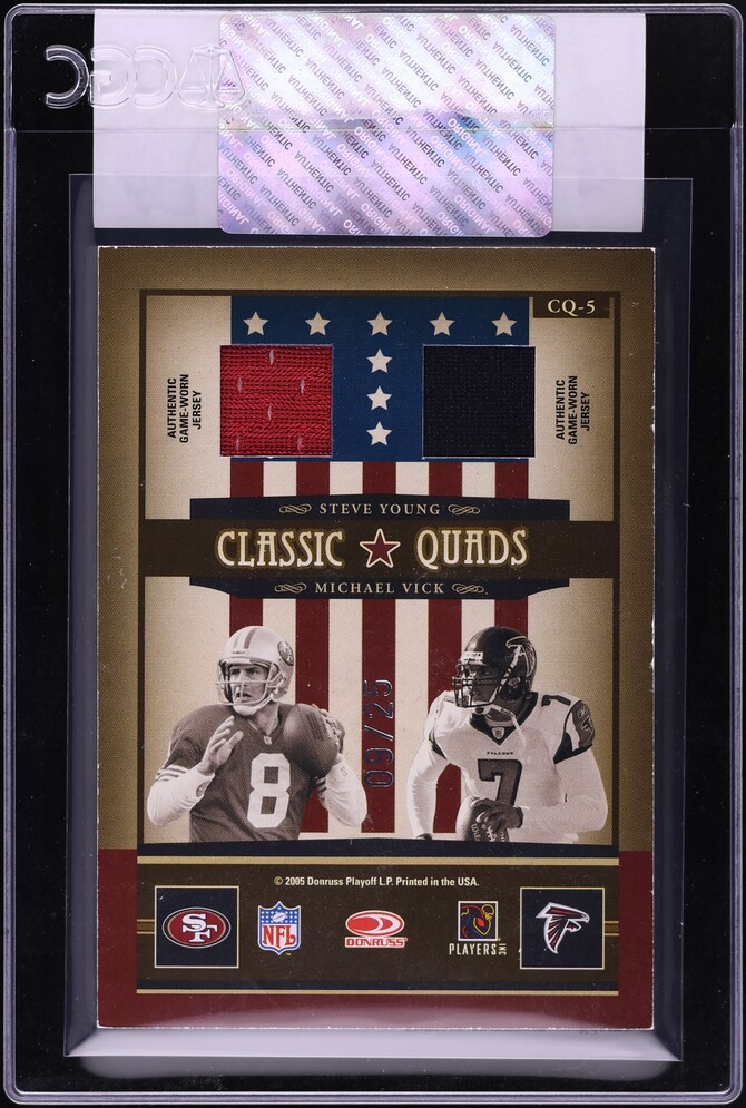 2005 Donruss Classics Quads Marino Manning Young Vick PATCH /25 #CQ-5 CGC AUTH
