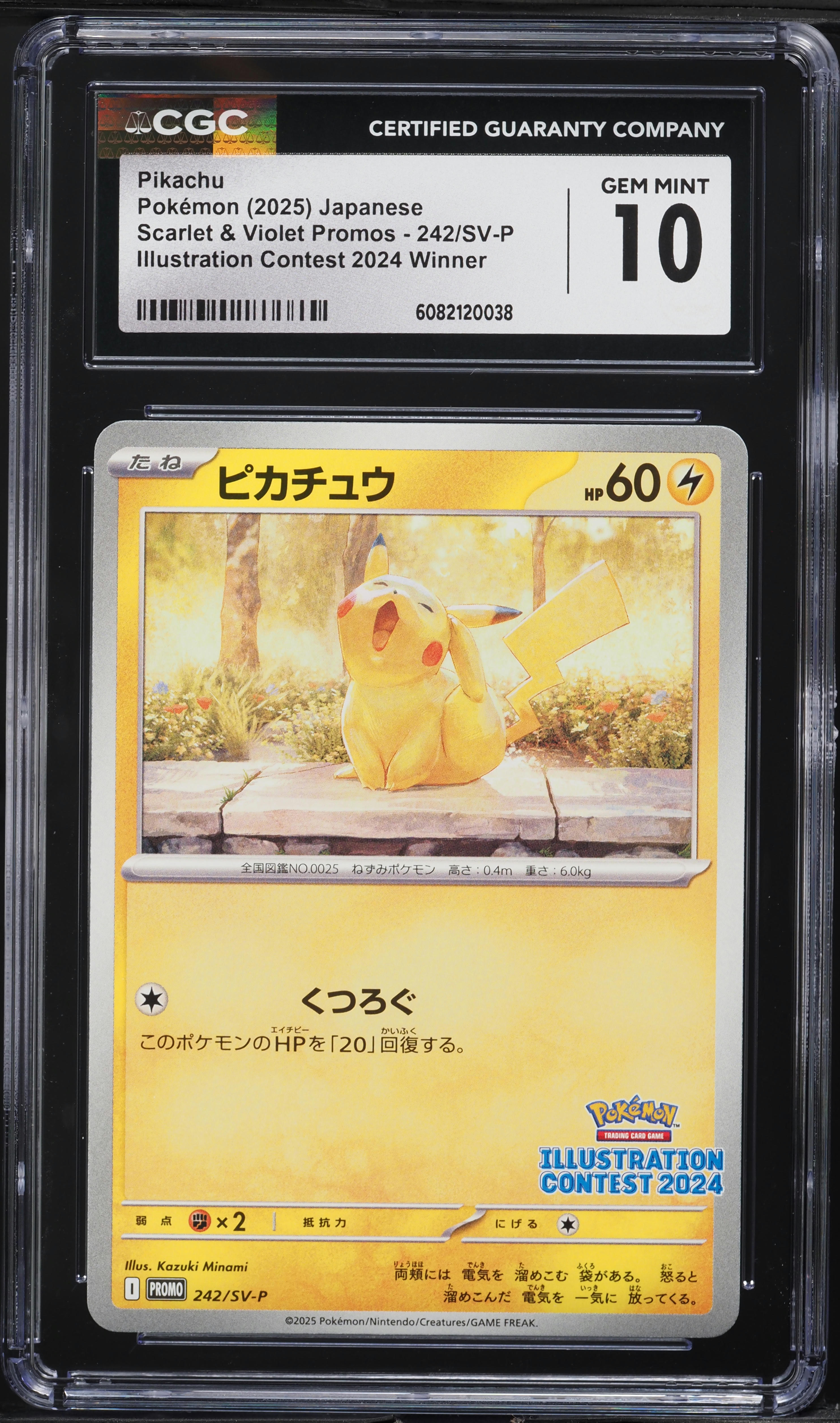2025 Pokemon Japanese SV Promo Illustration Contest Winner Pikachu