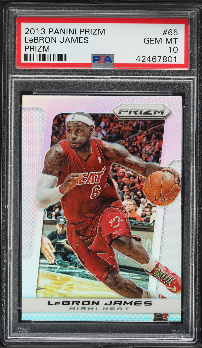 2013 Panini Prizm Silver LeBron James #65 PSA 10 GEM MINT