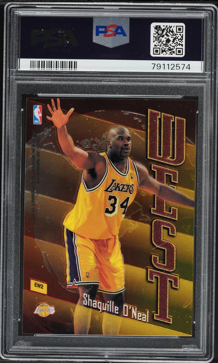 1998 Topps East West Alonzo Mourning & Shaquille O'Neal #EW2 PSA 9 MINT