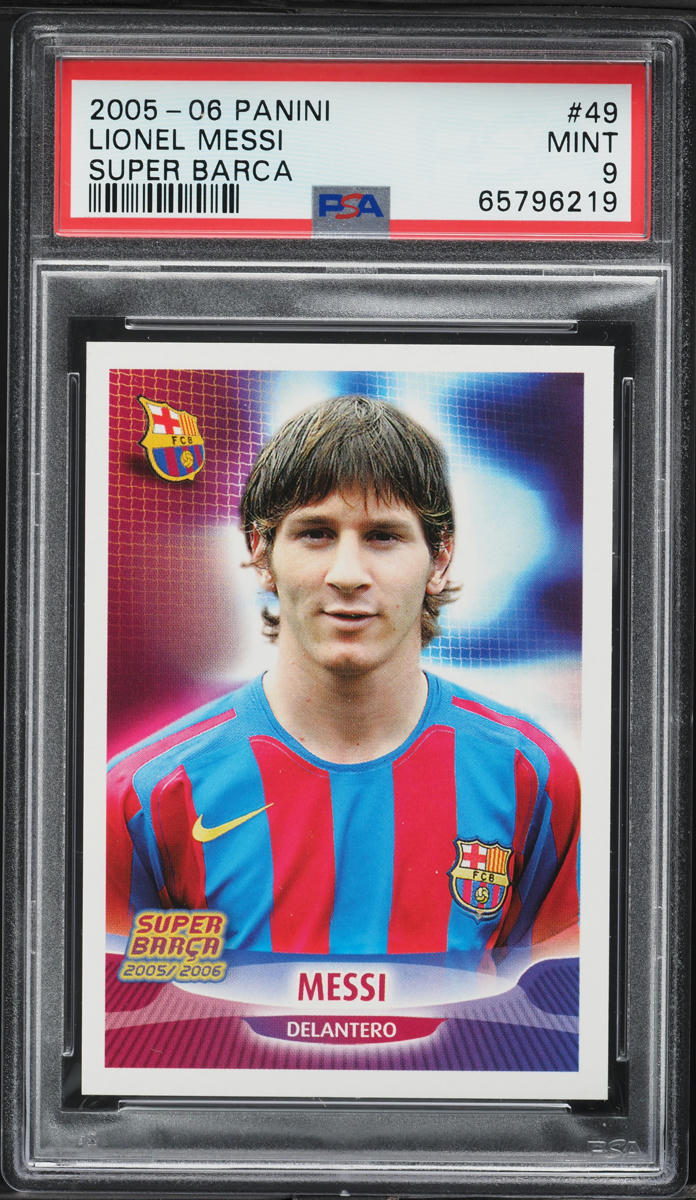 2005 Panini Super Barca Lionel Messi #49 PSA 9 MINT