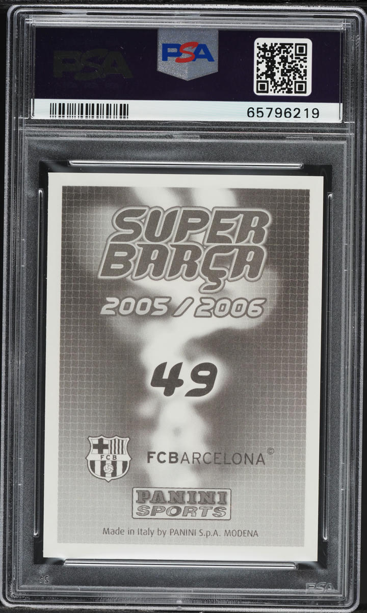 2005 Panini Super Barca Lionel Messi #49 PSA 9 MINT