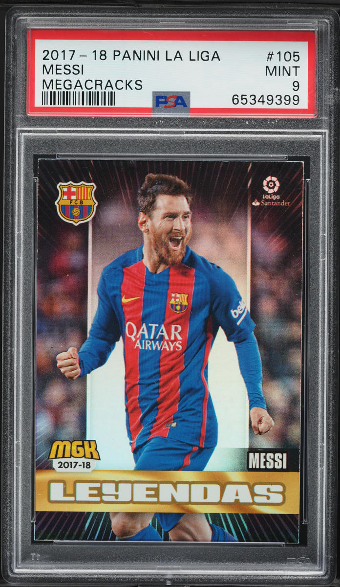 2017 Panini La Liga Mega Cracks Lionel Messi #105 PSA 9 MINT on 