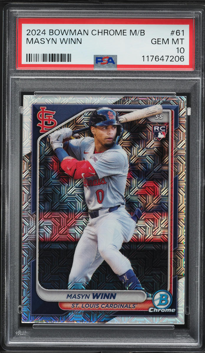 2024 Bowman Chrome Mega Box Masyn Winn ROOKIE #61 PSA 10 GEM MINT