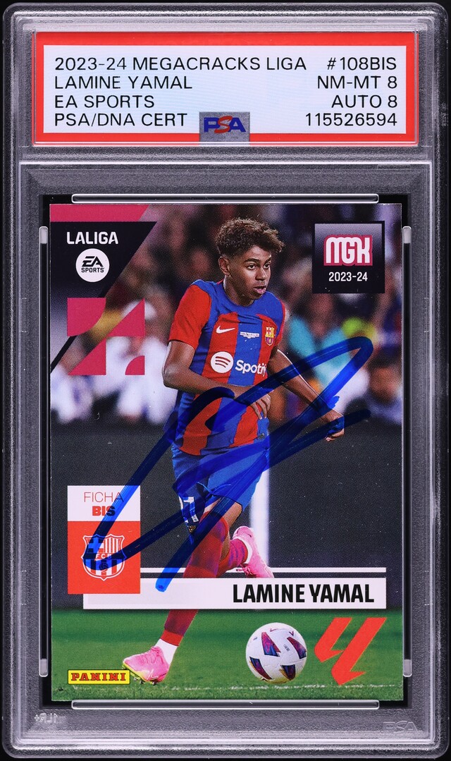 Carte Panini MEGACRACKS Lamine Yamal #108 BIS - Rookie BARCELONA 2023-24 - X5