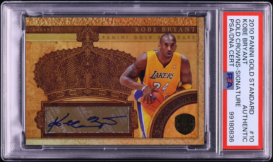 2010 Panini Gold Standard Crowns Kobe Bryant AUTO /49 #10 PSA AUTH