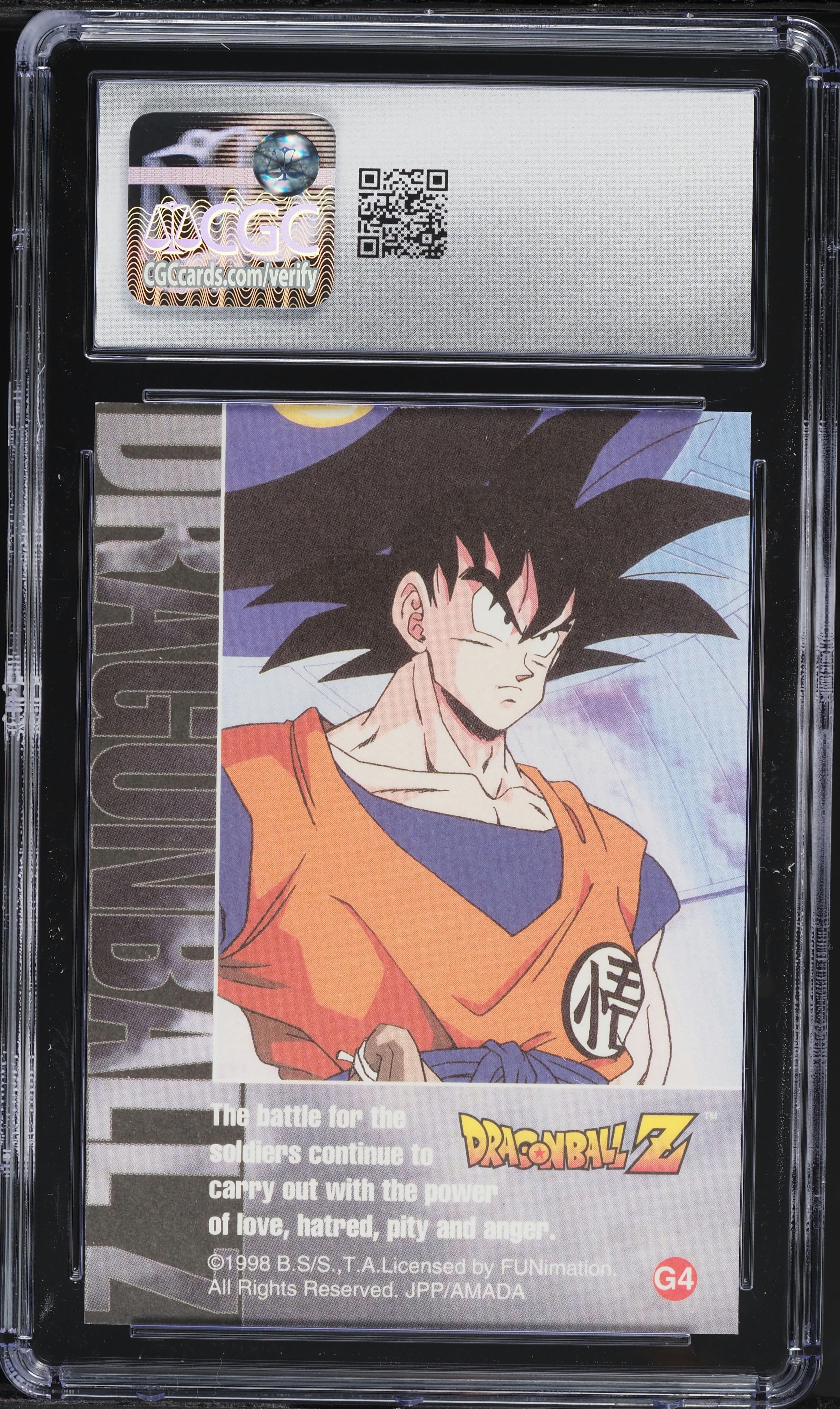 1998 JPP Amada Dragon Ball Z Series 2 Gold Foil Frieza #G4 CGC 8.5