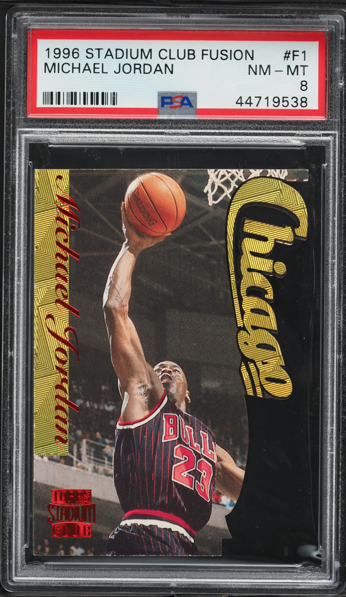 1996 Stadium Club Fusion Die-Cut Michael Jordan #F1 PSA 8 NM-MT