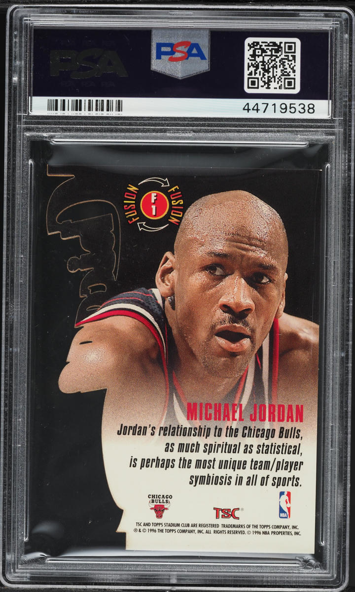 1996 Stadium Club Fusion Die-Cut Michael Jordan #F1 PSA 8 NM-MT