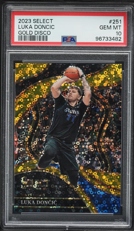 2023 Select Courtside Gold Disco Luka Doncic /10 #251 PSA 10 GEM