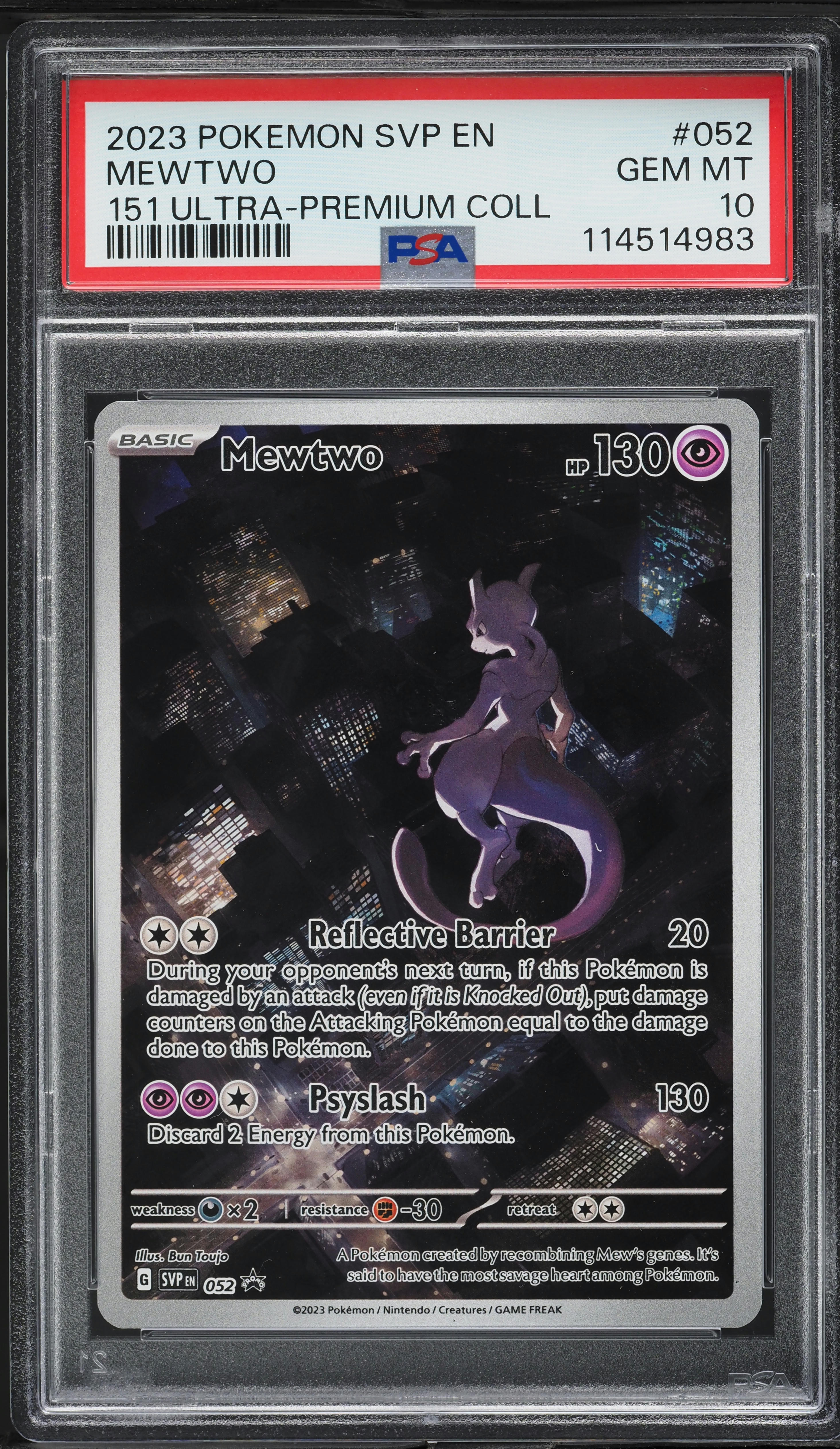 2023 Pokemon SV 151 Ultra Premium Collection Mewtwo #52 PSA 10 GEM