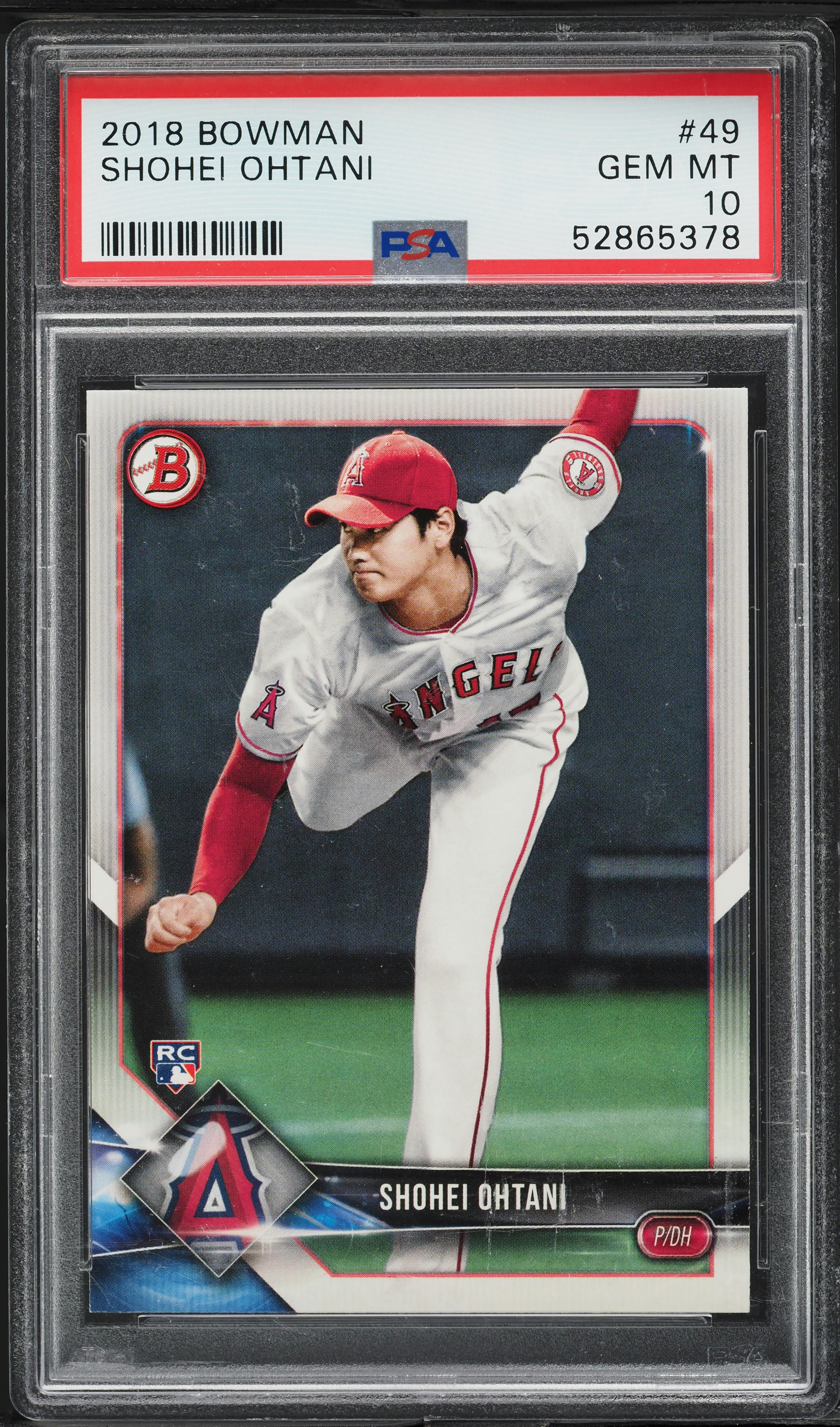 2018 Bowman Platinum Shohei Ohtani Rookie Graded 10 GEM MINT 