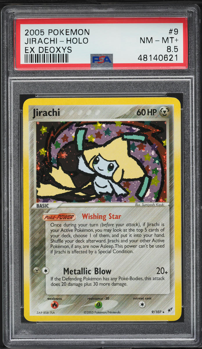 2005 Pokemon EX Deoxys Holo Jirachi #9 PSA 8.5 NM-MT+