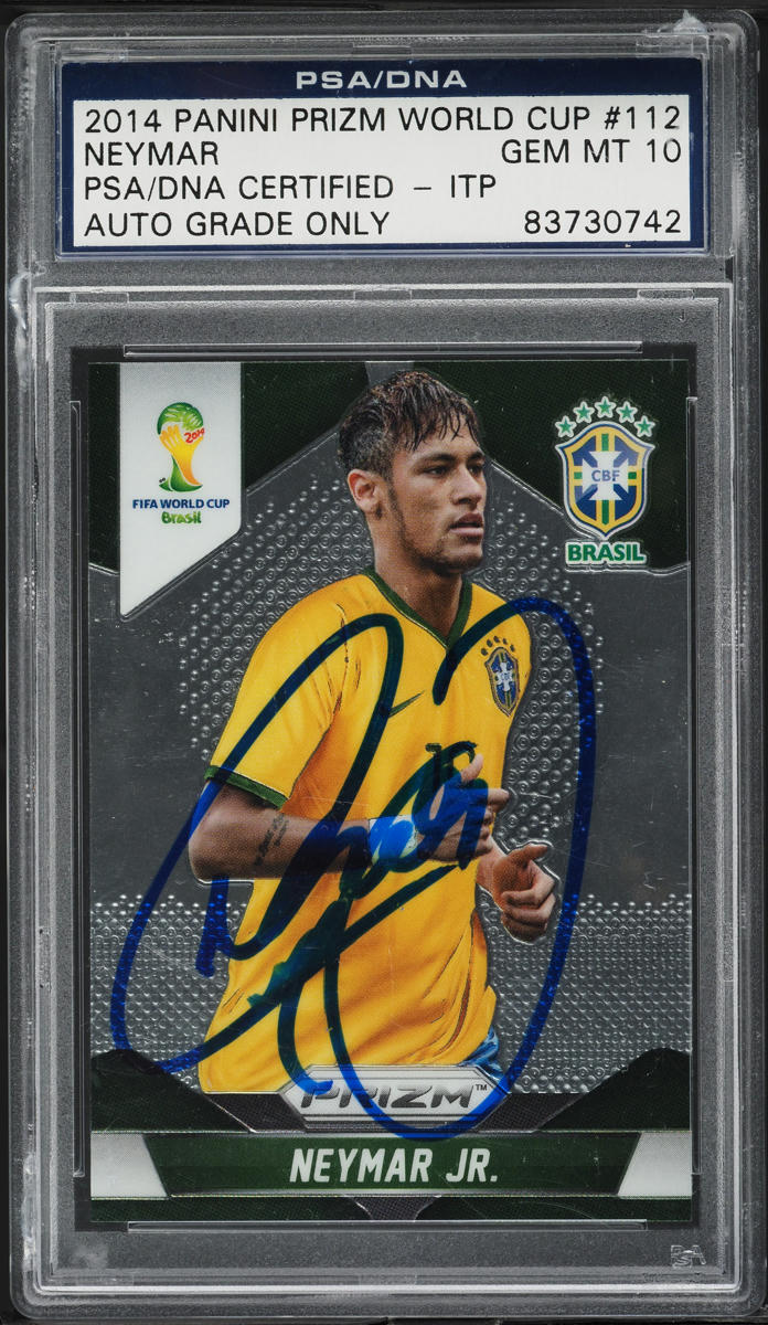 2014 Panini Prizm World Cup Neymar Jr AUTO #112 PSA/DNA 10 GEM