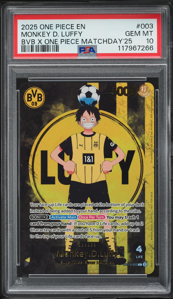 2025 One Piece Promos BVB Match Day '25 Monkey D. Luffy L #ST13