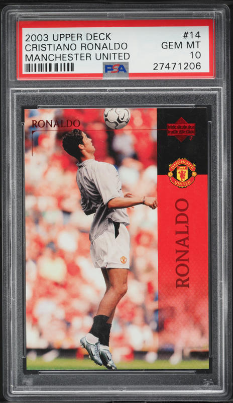 2004 Topps Premier Gold Cristiano Ronaldo ROOKIE #MU6 PSA 9 MINT