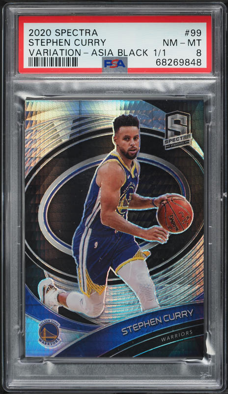 2014 Panini Spectra Superstar Black Prizm Stephen Curry PATCH AUTO
