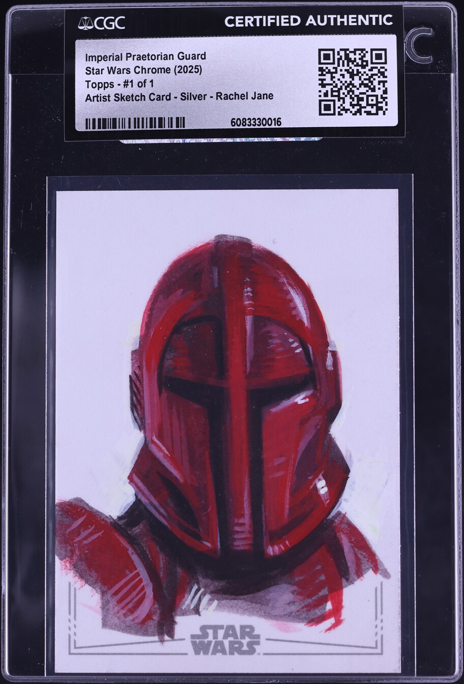 2025 Topps Chrome Star Wars Sketch Silver Imperial Praetorian AUTO 1/1 CGC AUTH