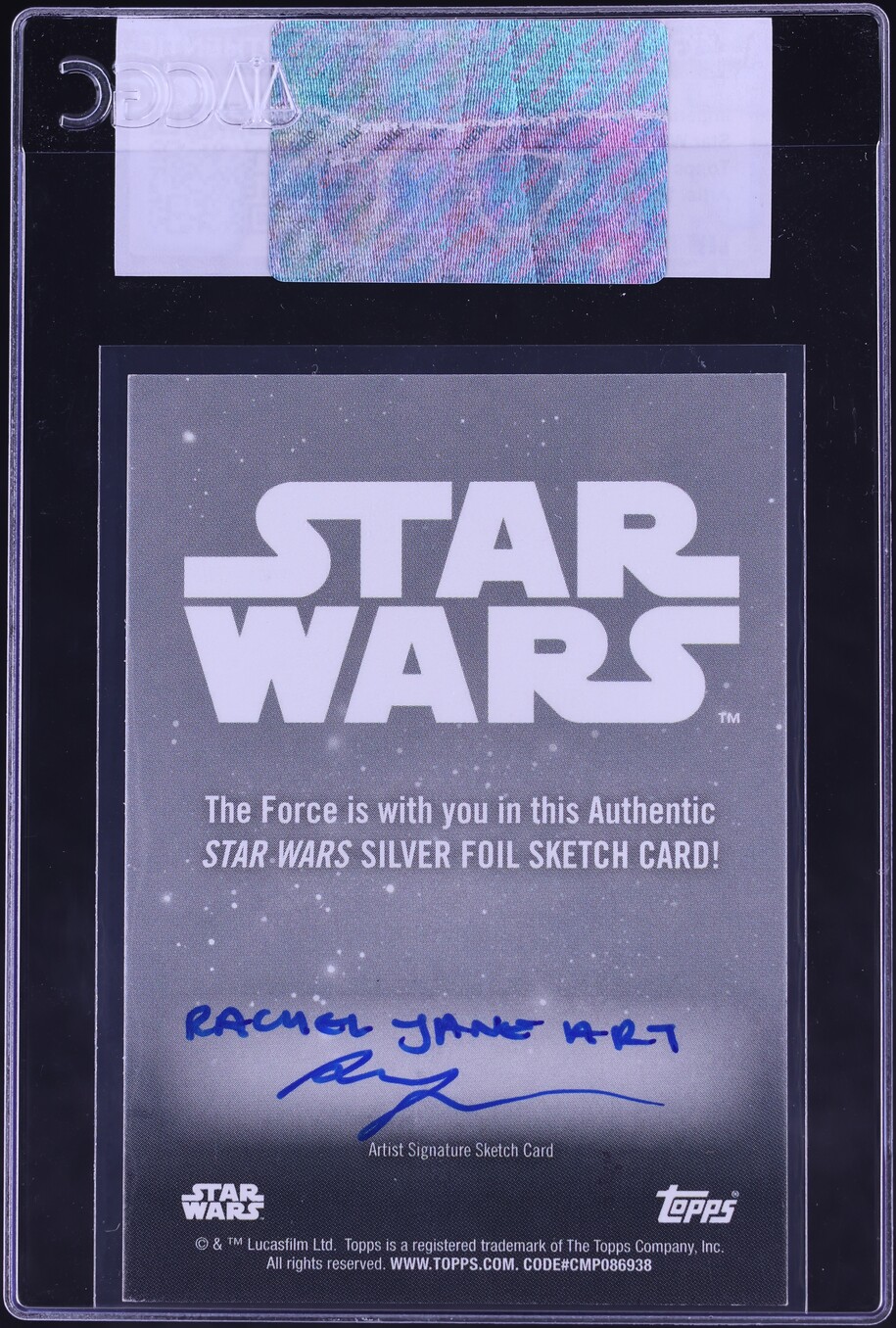 2025 Topps Chrome Star Wars Sketch Silver Imperial Praetorian AUTO 1/1 CGC AUTH