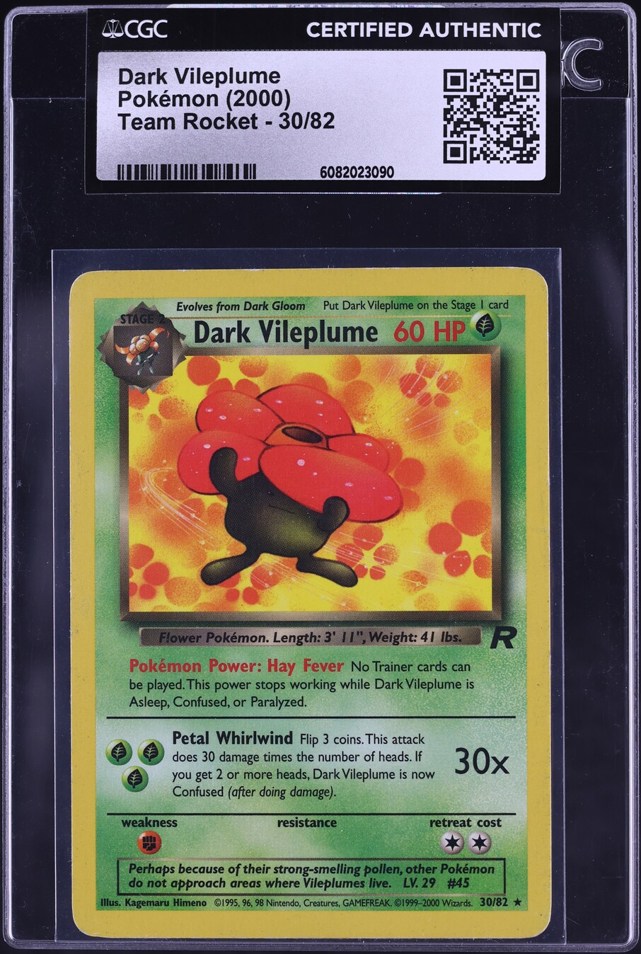 pokemon card dark vileplume - Team Rocket If you get 2 or more heads Dark Vileplume (Team Rocket WoTC)