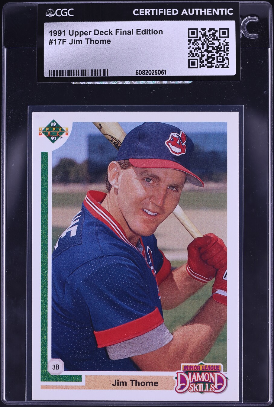 1991 Upper Deck Final Edition Jim Thome ROOKIE #17F CGC AUTH