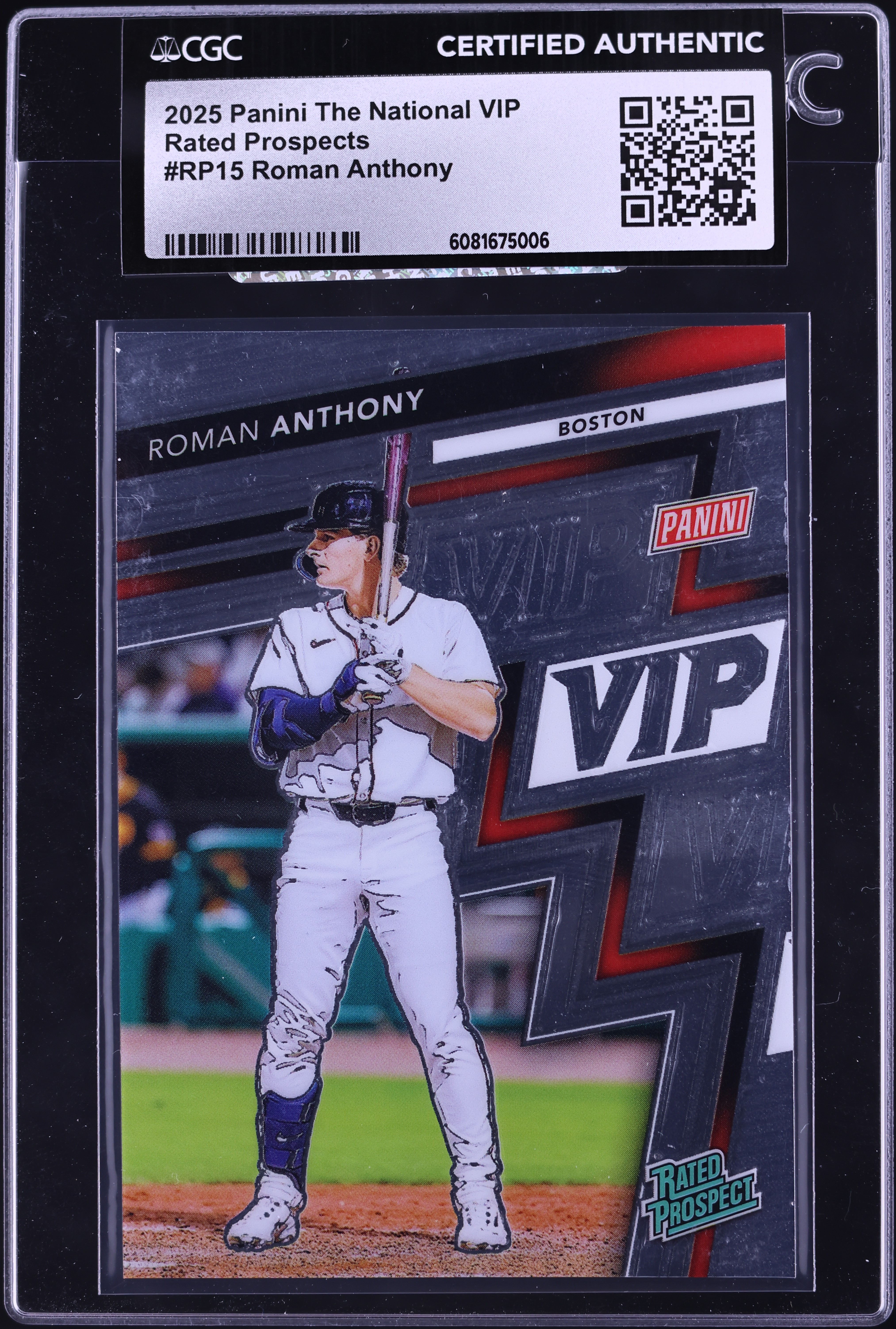 2025 Panini The National VIP Roman Anthony PROSPECT #RP15 CGC AUTH