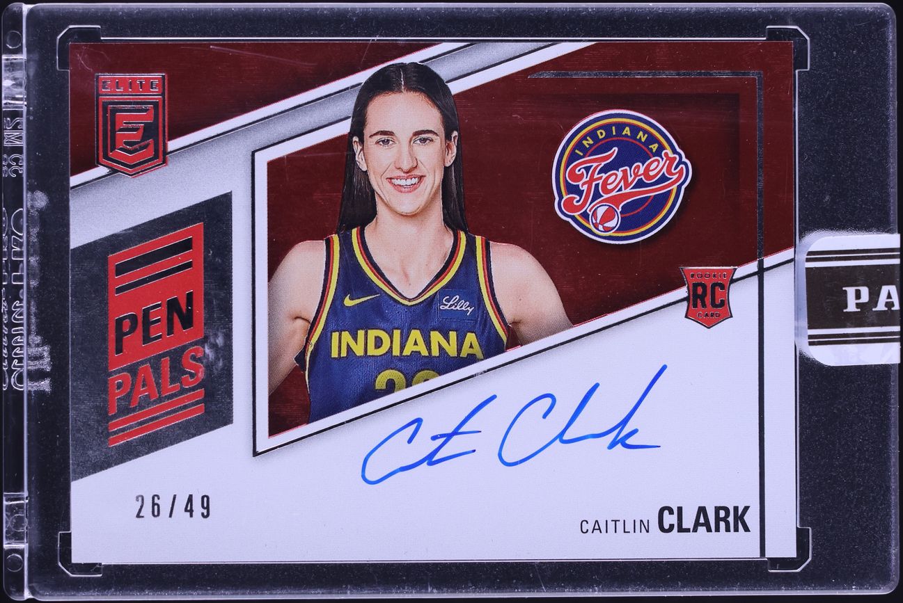 2024 Panini Elite WNBA Pen Pals Caitlin Clark ROOKIE AUTO /49 #PP-CC