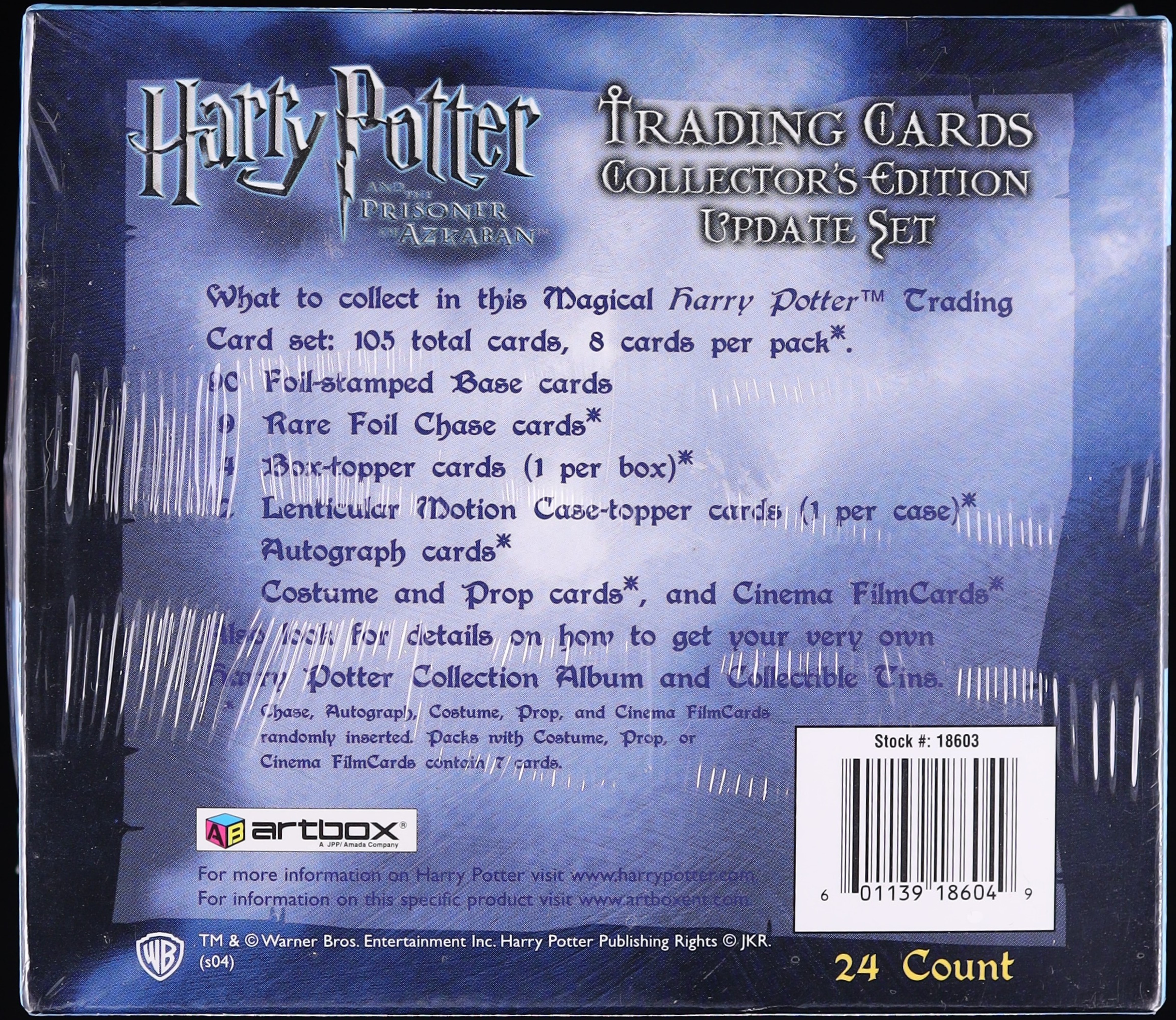 2004 Artbox Harry Potter And The Prisoner of Azkaban Update Set