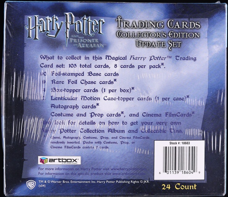 artbox ハリーポッター フィルムカード 2004 レア トレローニー 2004 Artbox Harry Potter And The Prisoner of Azkaban Update Set