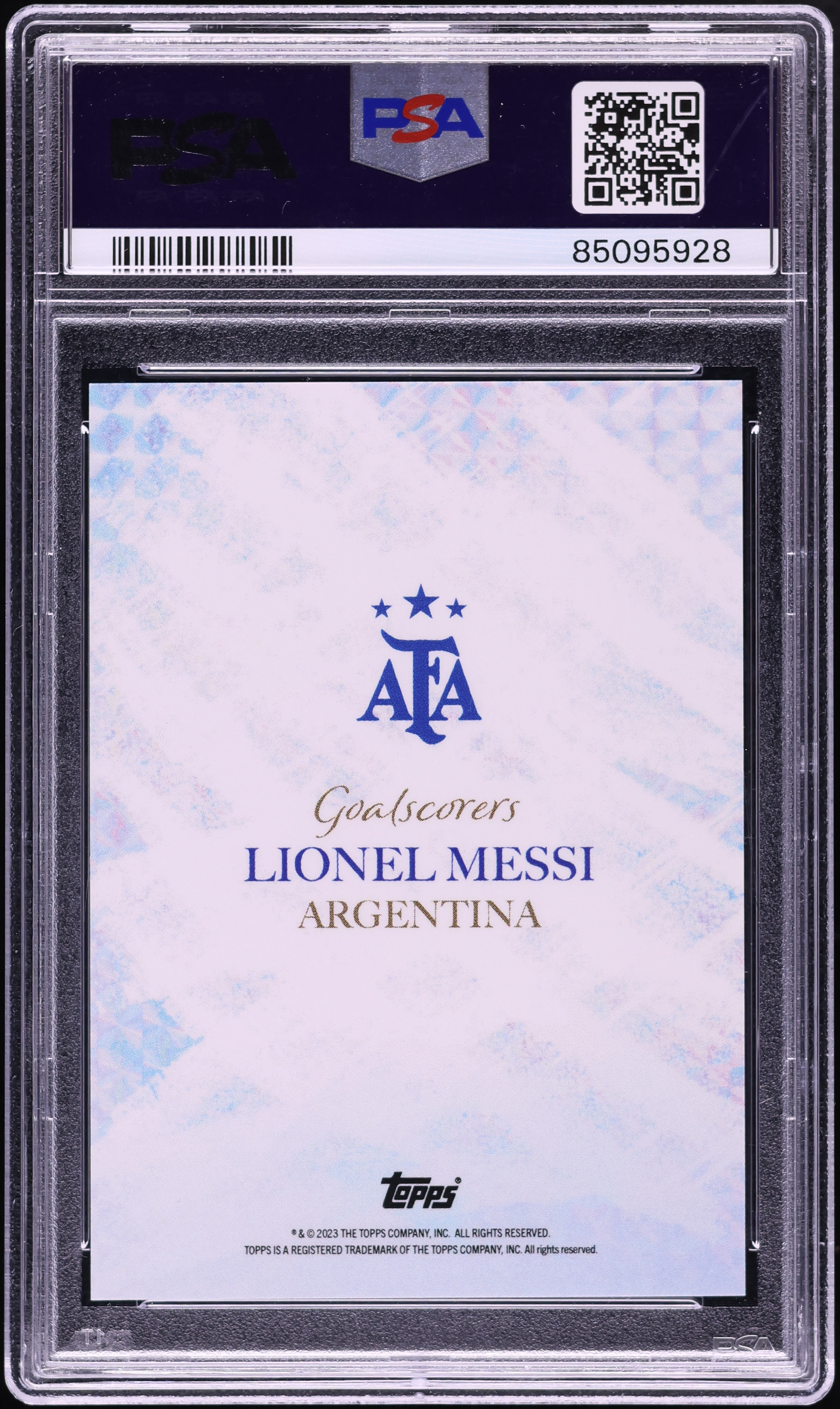 2023 Topps Argentina World Champs Goalscorers Blue Foil Lionel