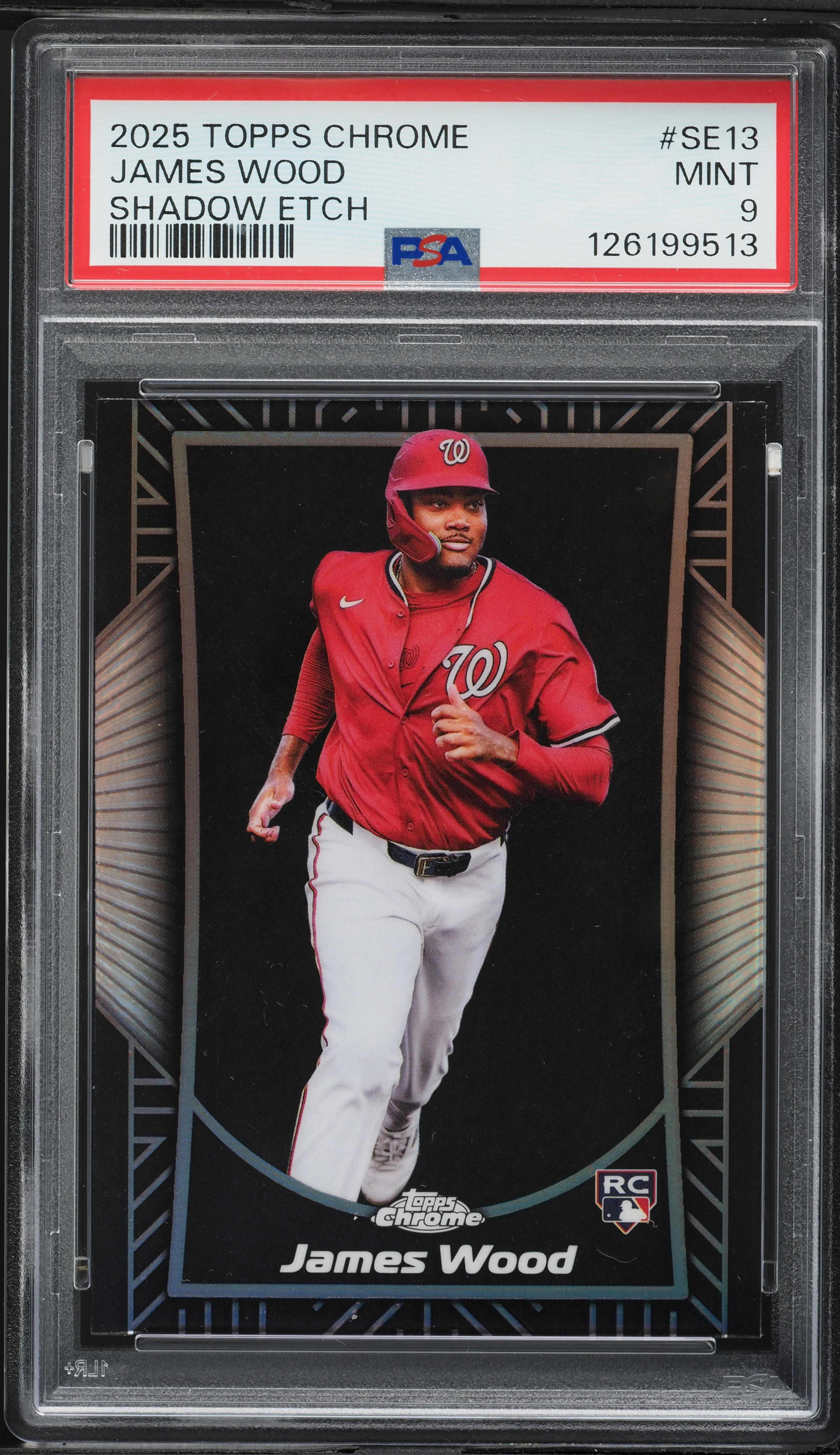 James Wood 2025 Topps chrome all etch rookie rush orange /25