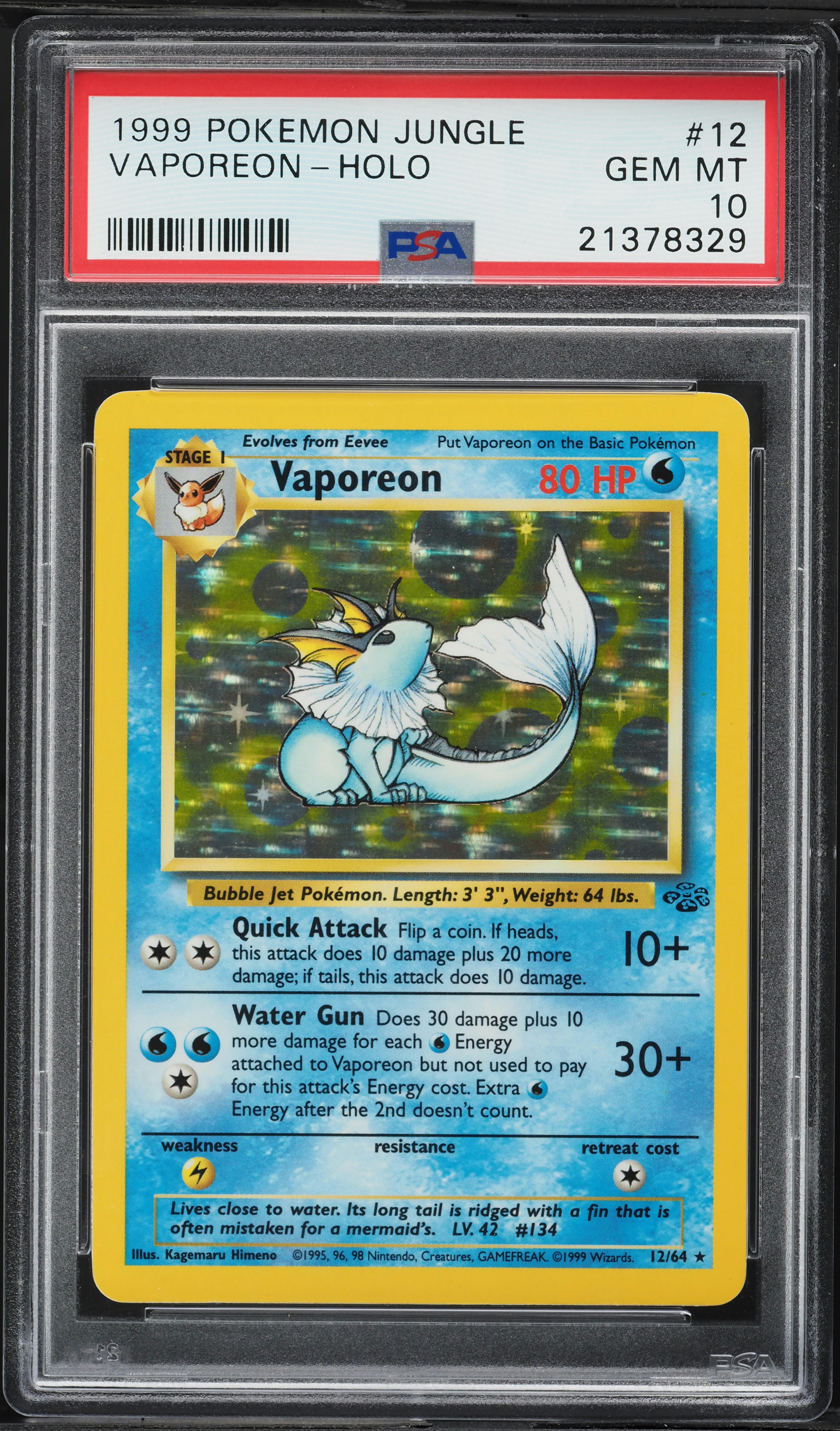 vaporeon pokemon card worth Vaporeon - SWSH04: Vivid Voltage [REVERSE HOLO]