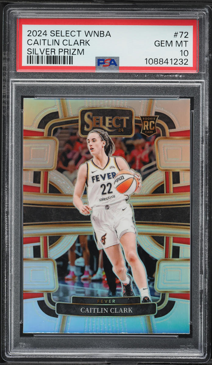 2024 Select Concourse WNBA Silver Prizm Caitlin Clark ROOKIE #72 PSA 10 GEM MINT