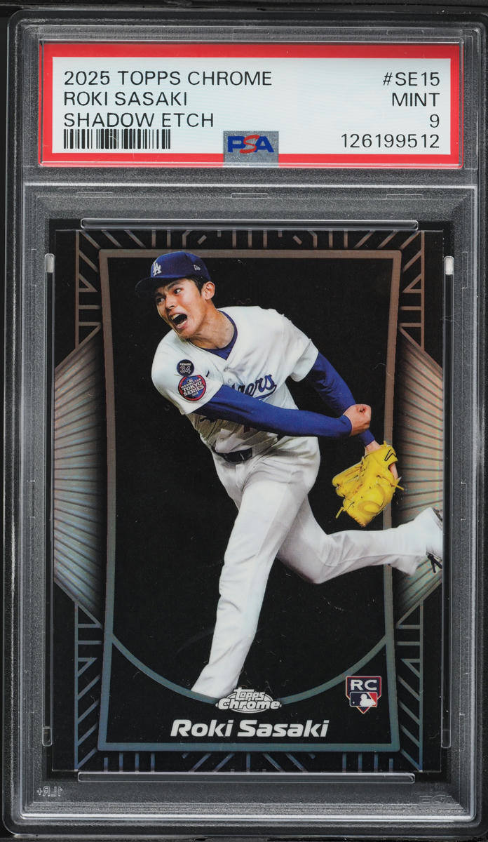 Topps 0 Chrome Roki Sasaki #SE-15 Shadow Etch - | 佐々木朗希が