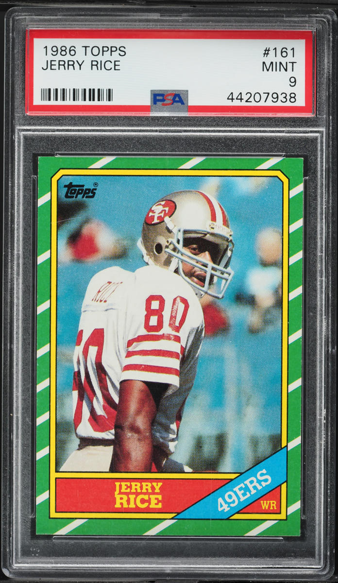 1986 Topps Football Jerry Rice ROOKIE #161 PSA 9 MINT