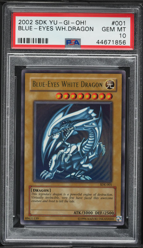1999 Yu-Gi-Oh! Japanese Starter Box Blue-Eyes White Dragon PSA 4