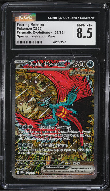 shiny roaring moon pokemon card Roaring Moon EX Case | Paradox Rift