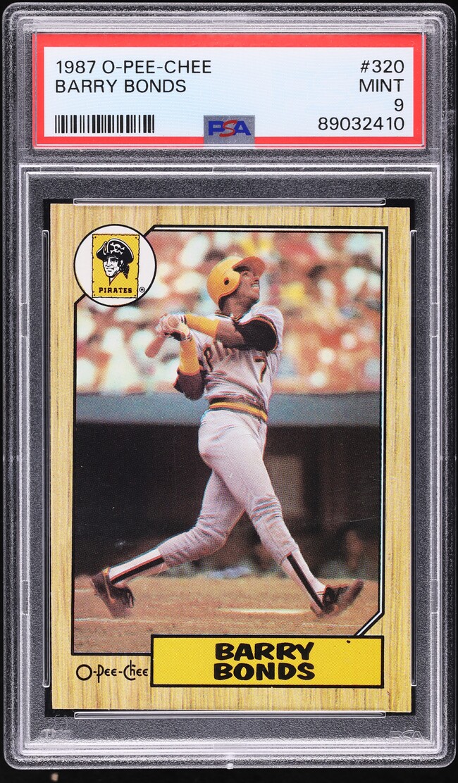 1987 O-Pee-Chee Barry Bonds ROOKIE #320 PSA 9 MINT