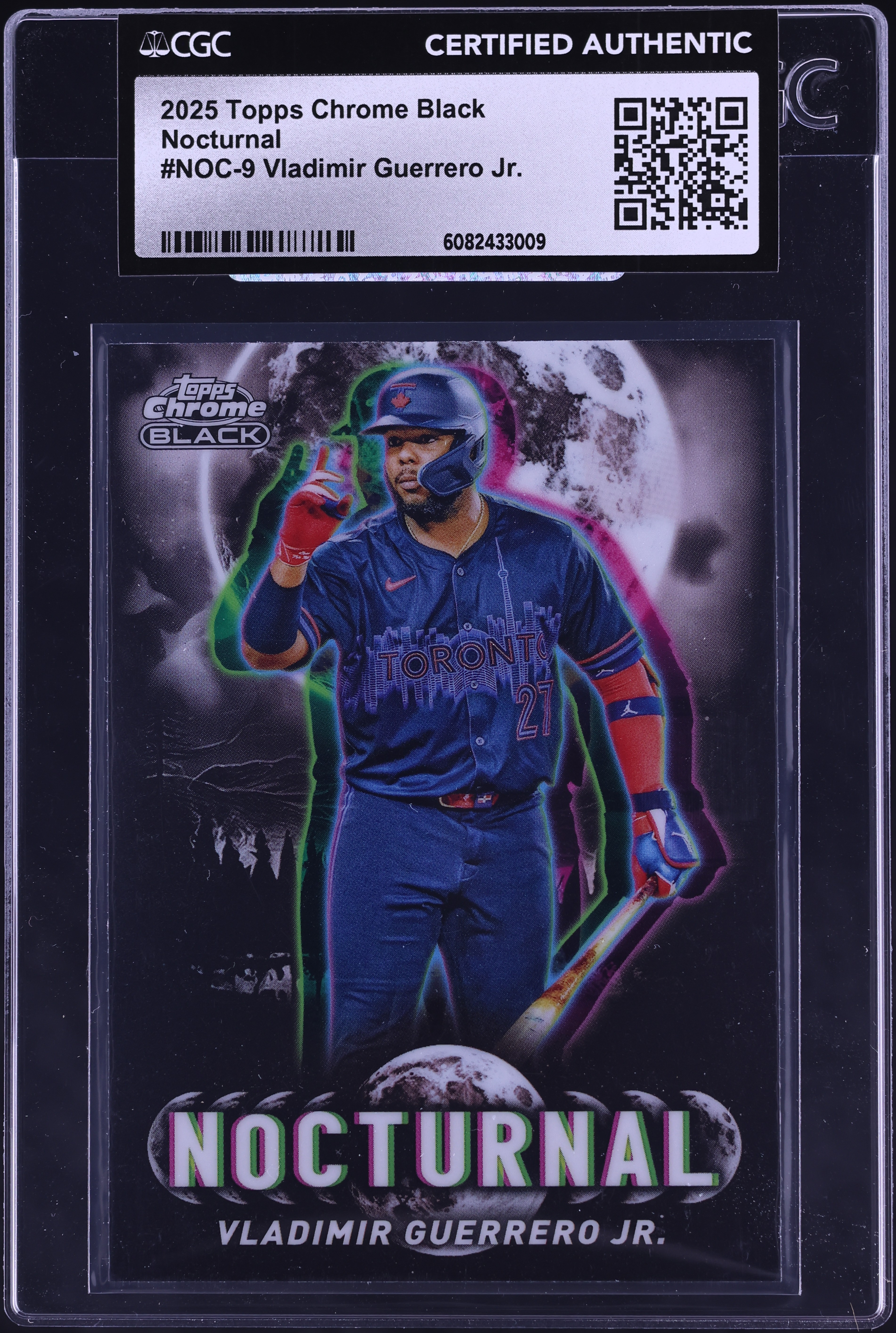 2025 Topps Chrome Black Nocturnal Vladimir Guerrero Jr. #NOC-9 CGC