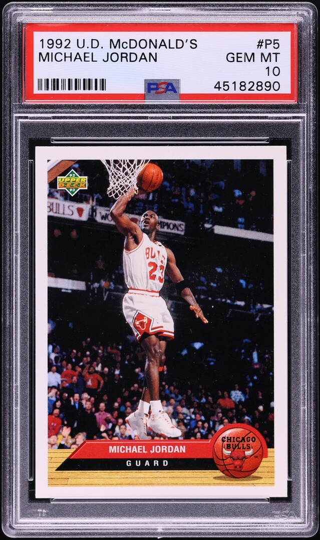 1992 Upper Deck McDonald's Michael Jordan #P5 PSA 10 GEM MINT