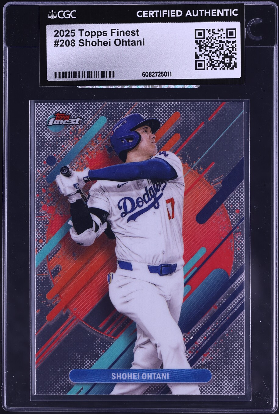 2025 Finest Shohei Ohtani #208 CGC AUTH