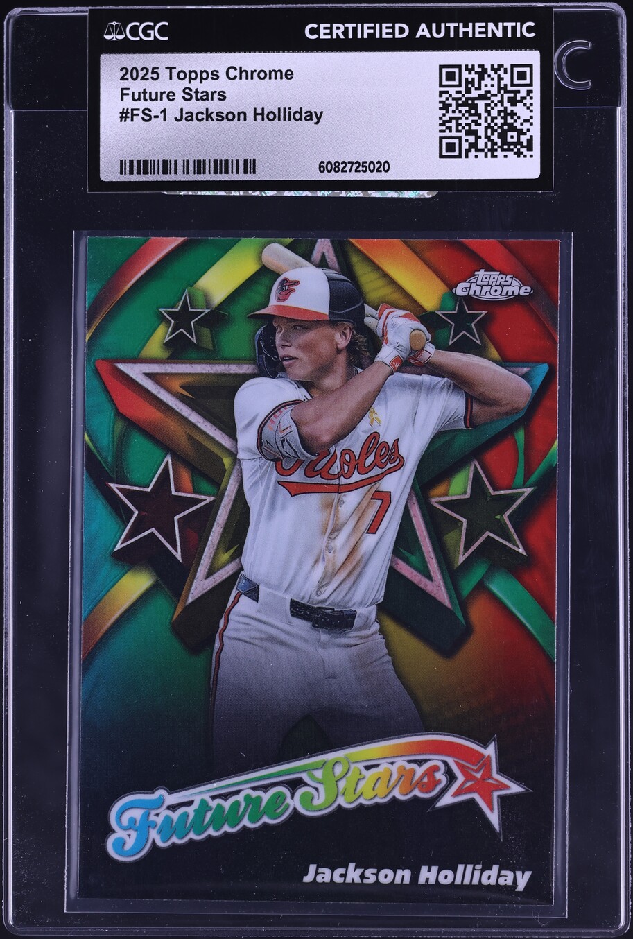 2025 Topps Chrome Future Stars Jackson Holliday #FS-1 CGC AUTH