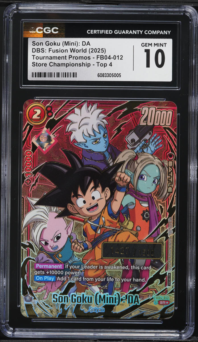 2025 DBS Fusion World Tournament Promos Store Top 4 Goku (Mini