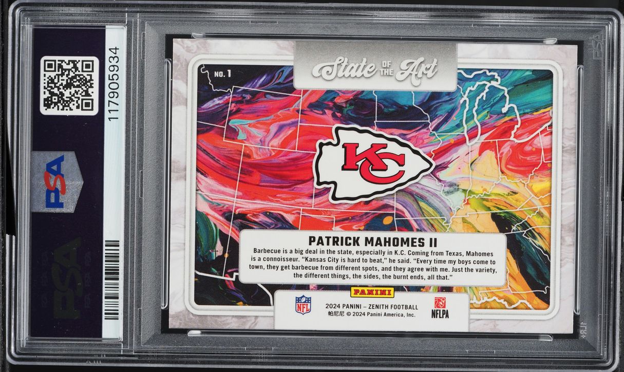 2024 Panini Zenith State Of The Art Patrick Mahomes II #1 PSA 10 GEM MINT