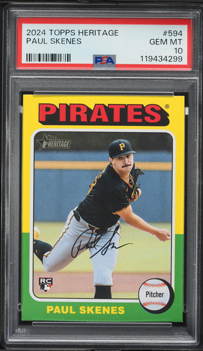 2024 Topps Heritage Paul Skenes ROOKIE #594 PSA 10 GEM MINT