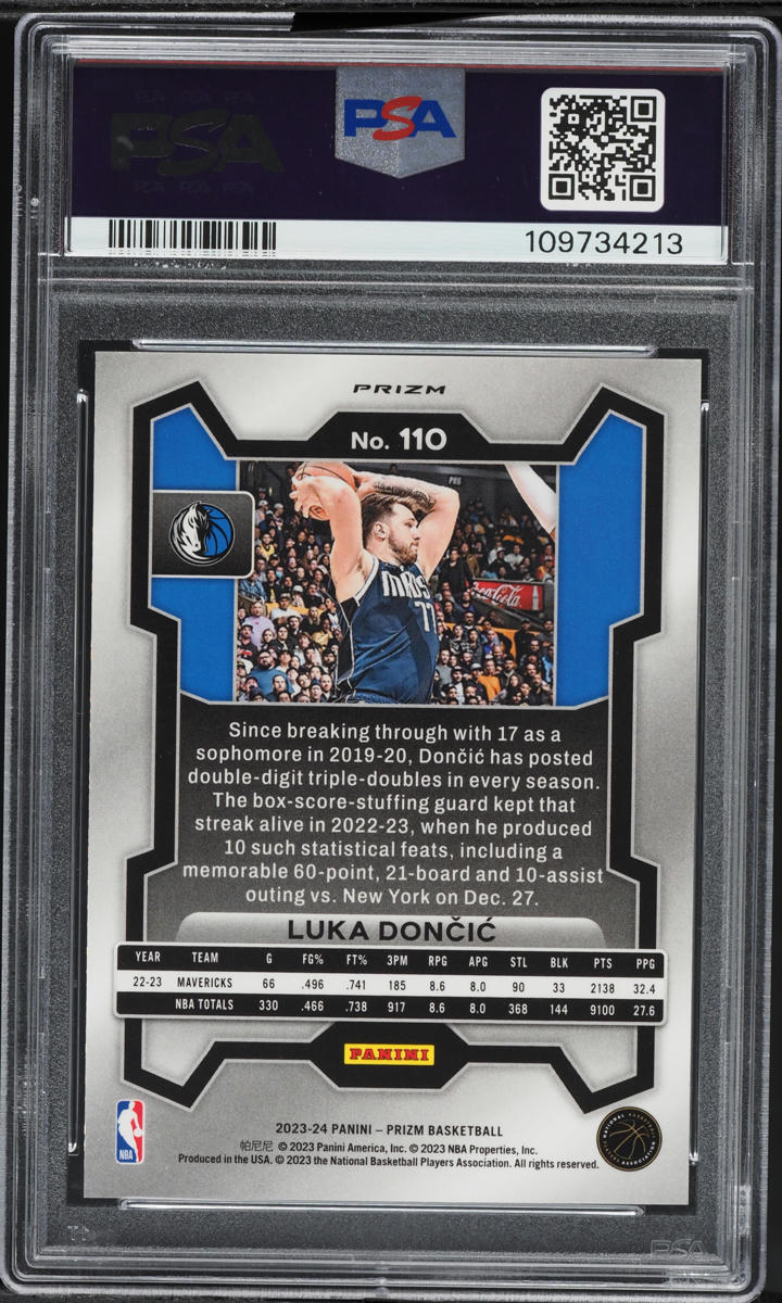 2023 Panini Prizm King Snake Luka Doncic #110 PSA 10 GEM MINT